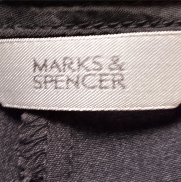 MARK & SPENCER vintage gray dress pants  14 UK / 32in waist 29in inseam - Picture 7 of 9